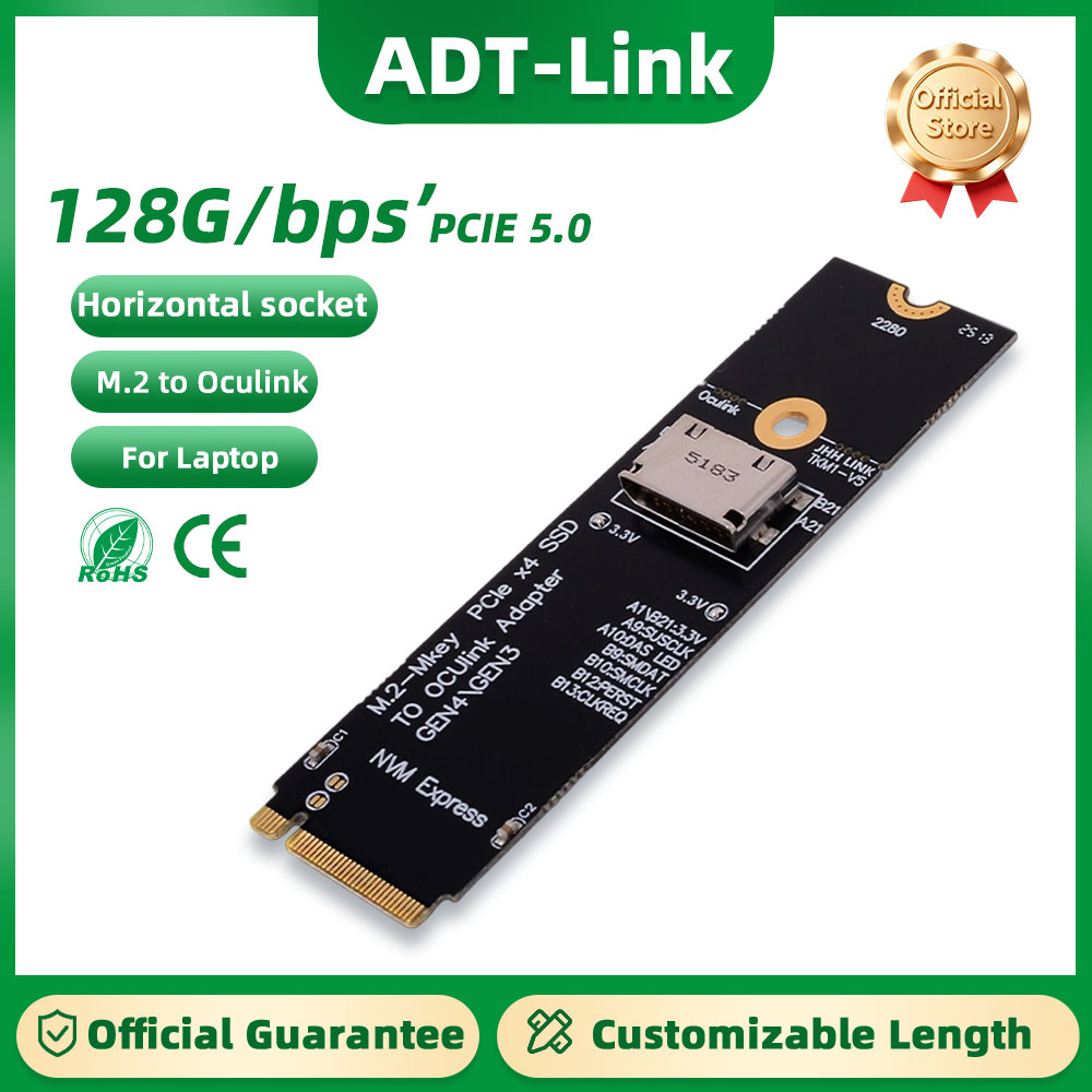 ADT-Link PCIe 5.0 X4 to OCuLin - Oculink Egpu Dock Graphics Card review and price